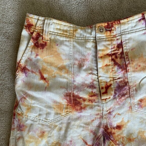 Free People | She's A Legend Tie Dye Harem Shorts - Size 10 - Picture 3 of 10